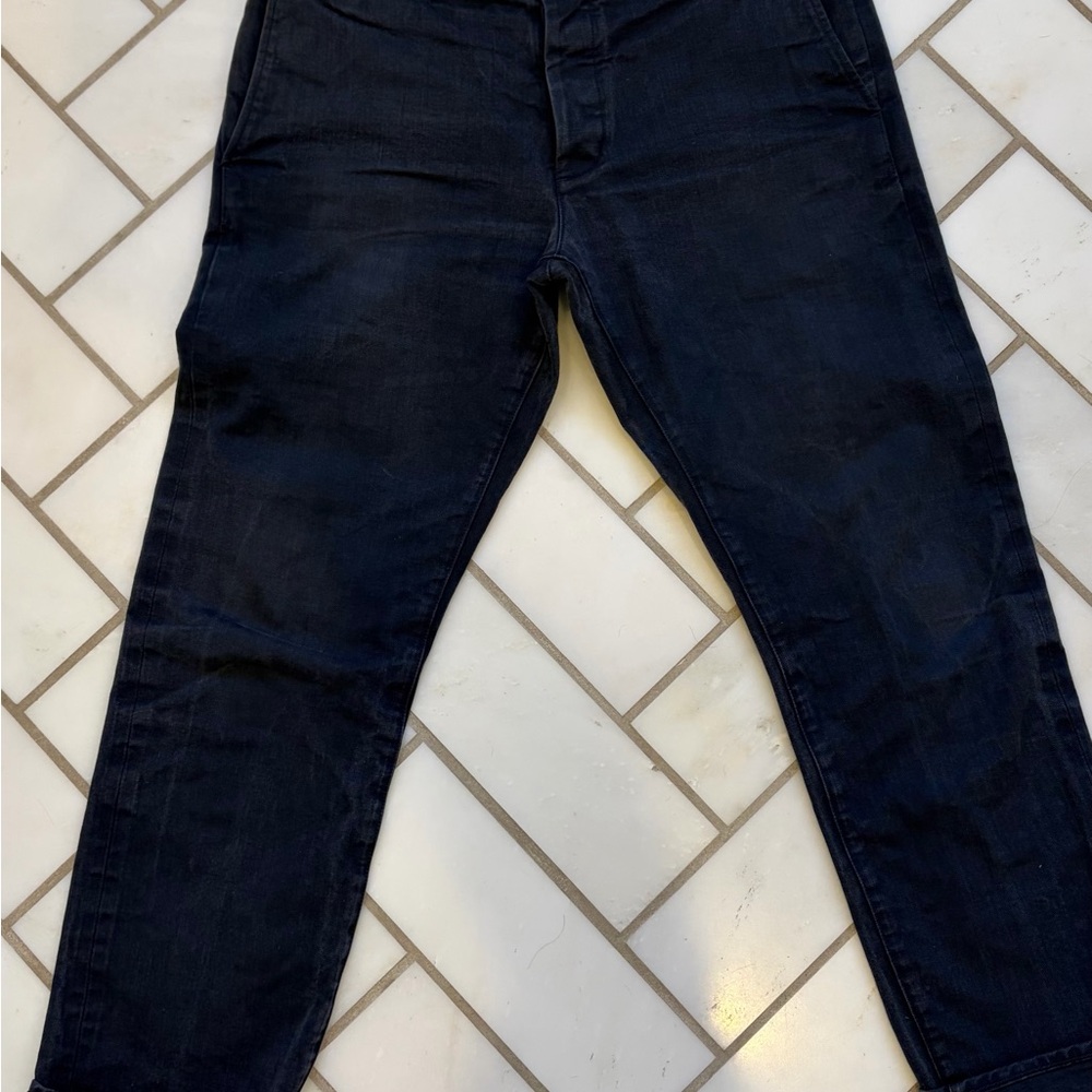 Navy Men's Selvedge Chinos 33x32